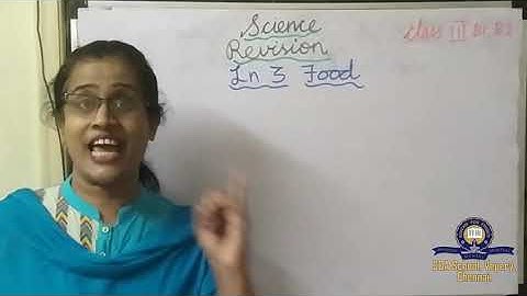 Class 3/ICSE/Science/Lesson - 3 - food - revision - Part 1/Session 13