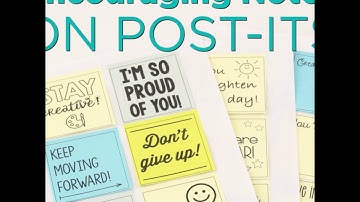 Printing Encouraging Notes on Post-Its