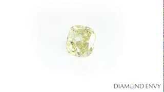 1.70 Carat Cushion Natural Fancy Light Yellow Diamond screenshot 2