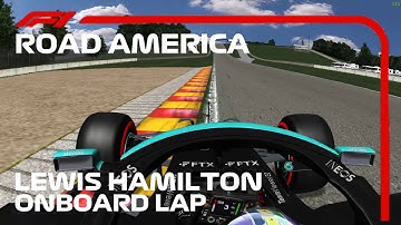F1 2021 Lewis Hamilton Onboard Lap Road America Circuit | Rfactor F1 2021 mod CHT 1.03