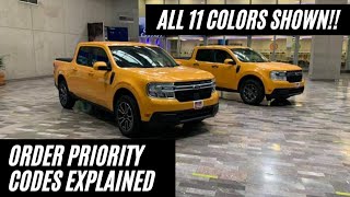 2022 Ford Maverick Review for Order codes and all 11 colors!