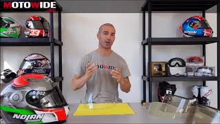 Addio visiera appannata, come montare il Pinlock sulla visiera - YouTube