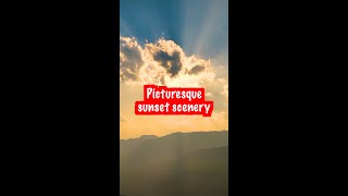 Download Lagu Stunning sunset scenery at mountain in China's Yunnan MP3