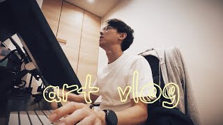 【art vlog】daily life of a Japanese illustrator / イラストレーターの日常