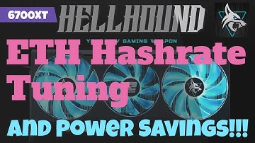 Save 30 Watts With 6700XT ETH Tuning!!!