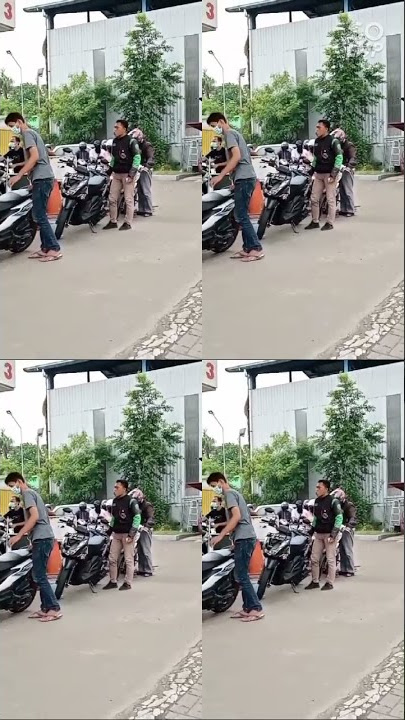 #ojol #kocak #joget di Pom Bensin #funny #ojol #dancing #at #the #gas #station