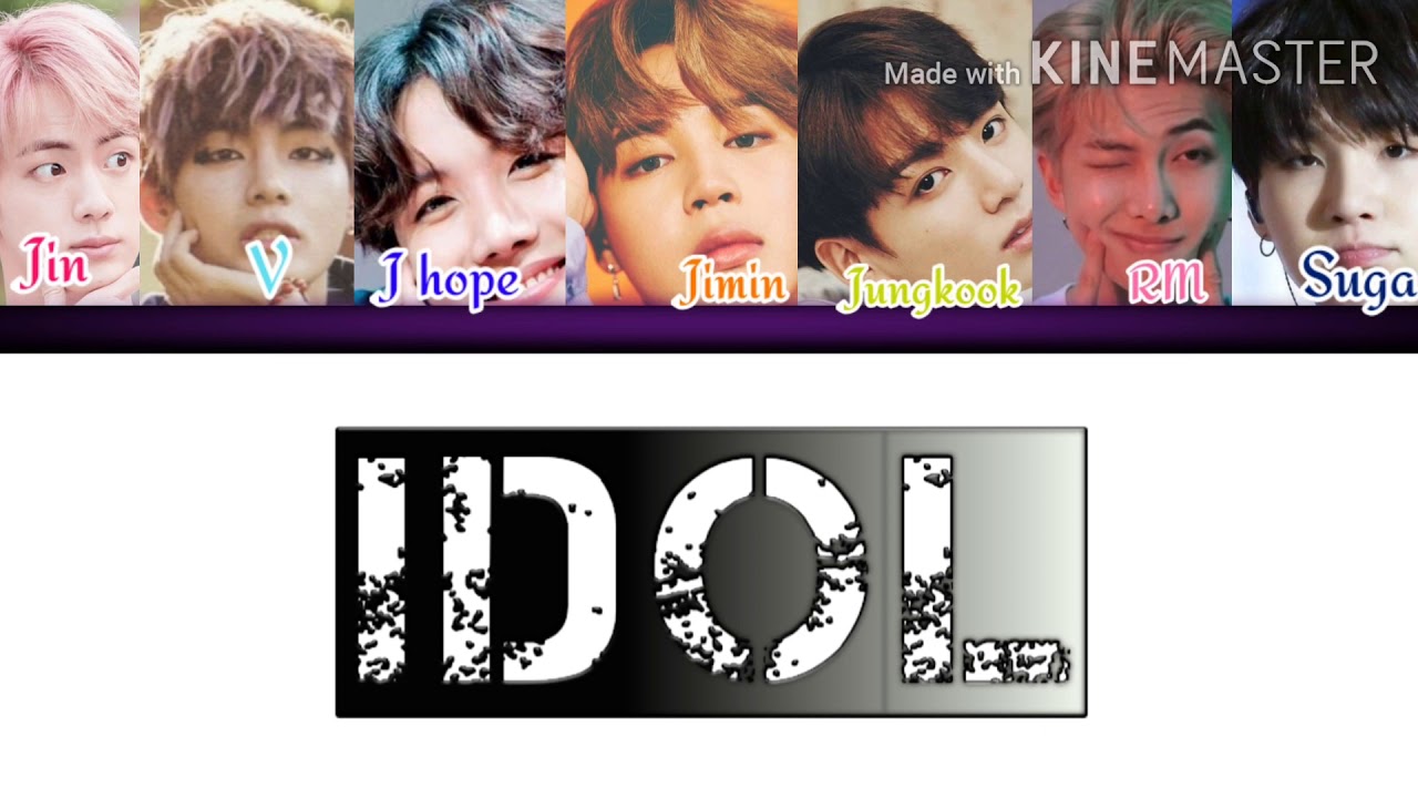 Idol by Bts lyrics~ Angelic Lyrics - YouTube