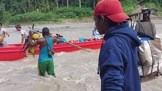 Jet Boat Indonesia 234 Upaya Ke V Perahu Kayu Kole - Kole Pakai Mesin Tempel Water Jet