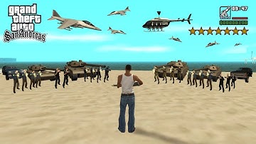 What Happens at 7-Star Wanted Level in GTA San Andreas?
