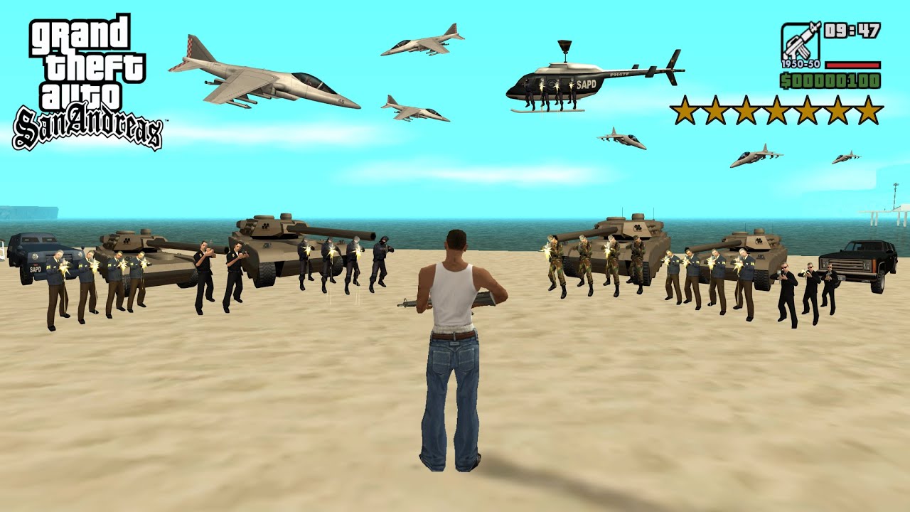 What Happens at 7-Star Wanted Level in GTA San Andreas?