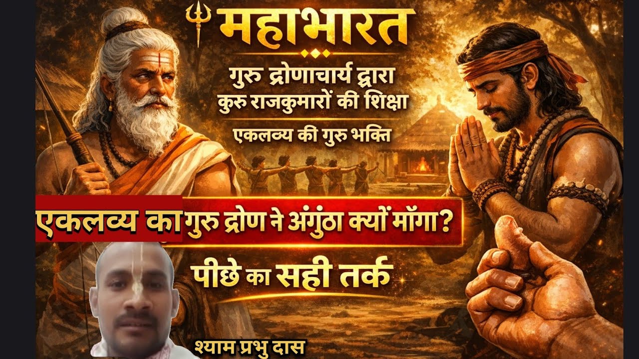 Mahabharat द्रोणाचार्य  द्वारा कुरु राजकुमारों को शिक्षा गुरु द्रोण ने एकलव्य का अंगूठा क्यों मांगा?