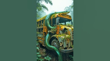 Nature Exploration | Amazing Scenery |Abandoned Bus #shorts #trending #wow