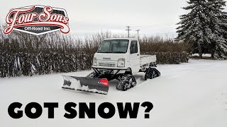 Custom Suzuki Carry Mini Truck On Tracks With Plow 2002 Da63T