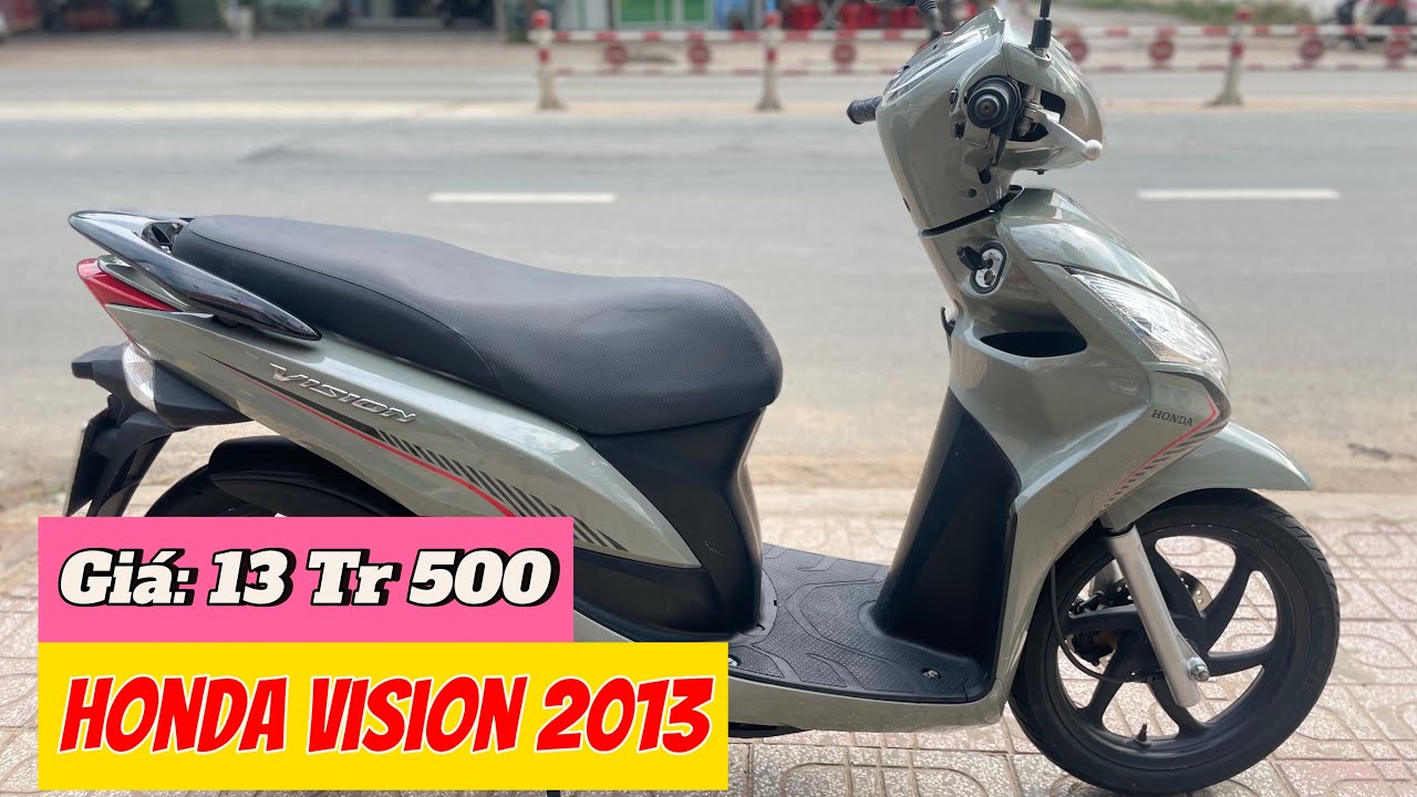 [Đã bán] Honda Vision 2013 xám xi măng giá rẻ. LH 0988.401.078 - YouTube