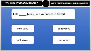 Le Passé Composé Quiz 2