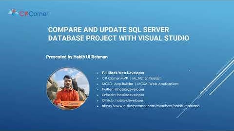 Compare And Update SQL Server Database Project With Visual Studio