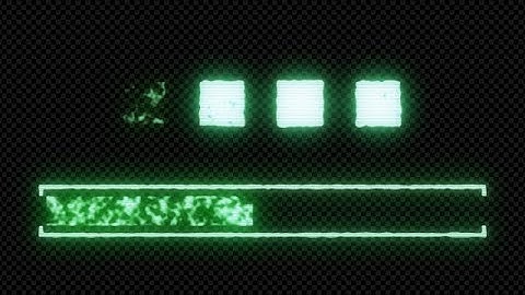 Retro Loading Bars Stock Motion Graphics