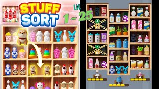 🏅 Stuff Sort - Sorting Master 🍒🥤🪆 LEVEL 1 ~ 25 🍄🧃🧸 GAMEPLAY 🎮 FULL GAME screenshot 3