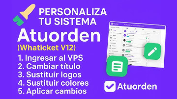 Cómo personalizar tu sistema Atuorden (Whaticket V12) | Logos, colores, título y más