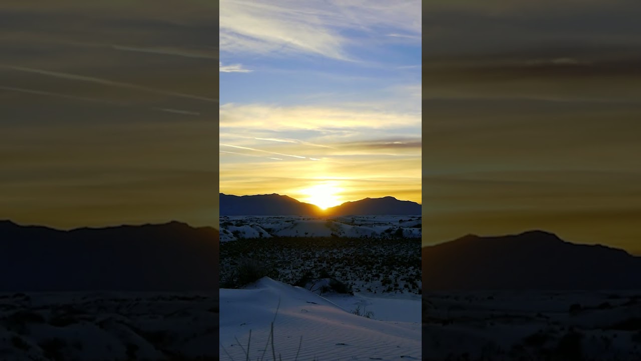 Sunset at White Sands National Park