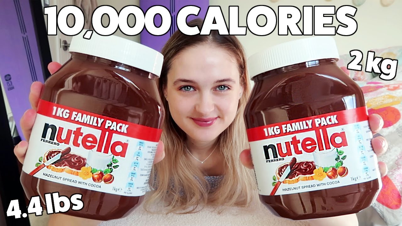 10000 Calorie Nutella Challenge Youtube
