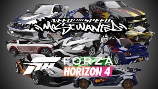 Forza Horizon 4 - All the NFS Most Wanted Boss Cars and More [Completed]