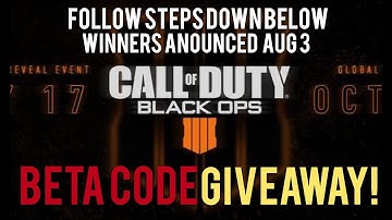 BO4 BETA CODE GIVEAWAY!