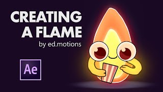 How to create a Flame in After Effects · Tutorial with no plugins, just a bunch of native stuff