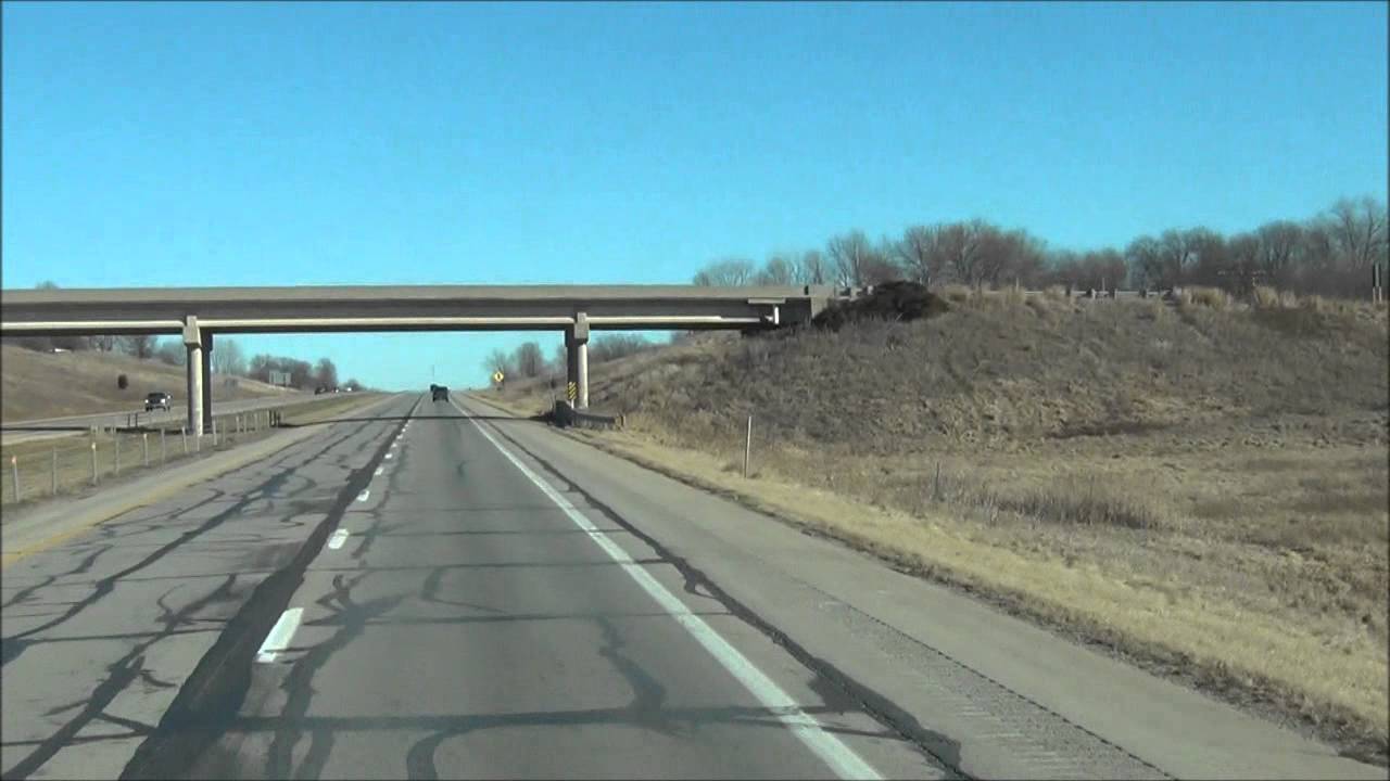 Iowa Interstate 80 East Mile Marker 110120 (1/17/13) YouTube