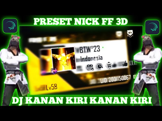 PRESET ALIGHTMOTION PROFIL 3D DJ KANAN KIRI VIRAL TIKTOK class=