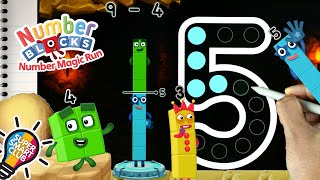 Numberblocks Counting Adding Subtracting Writing Numbers Magic Run Cave