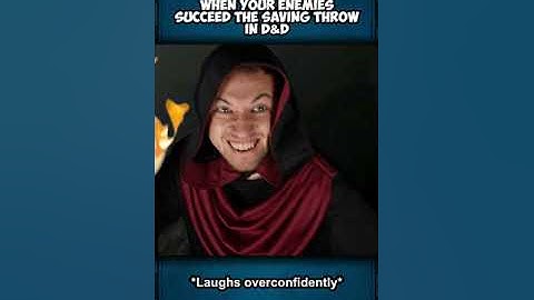 When Your Enemies Succeed the Saving Throw in D&D #shorts