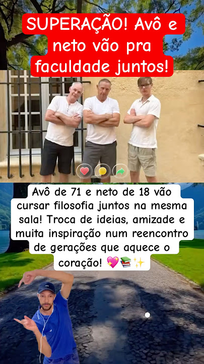 SUPERAÇÃO! AVÔ E NETO VAI PARA A FACULDADE JUNTOS #noticias #fofoca #faculdade