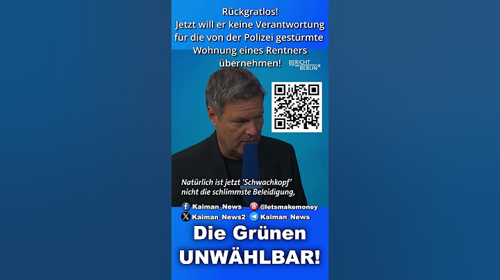 UNFASSBAR! Habeck leugnet Verantwortung für Stürmung von Rentner-Wohnung! #schwachkopf