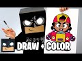 How To Draw Meg | Brawl Stars (Draw + Color)