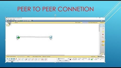 How to Create Peer to Peer Network in packet tracer