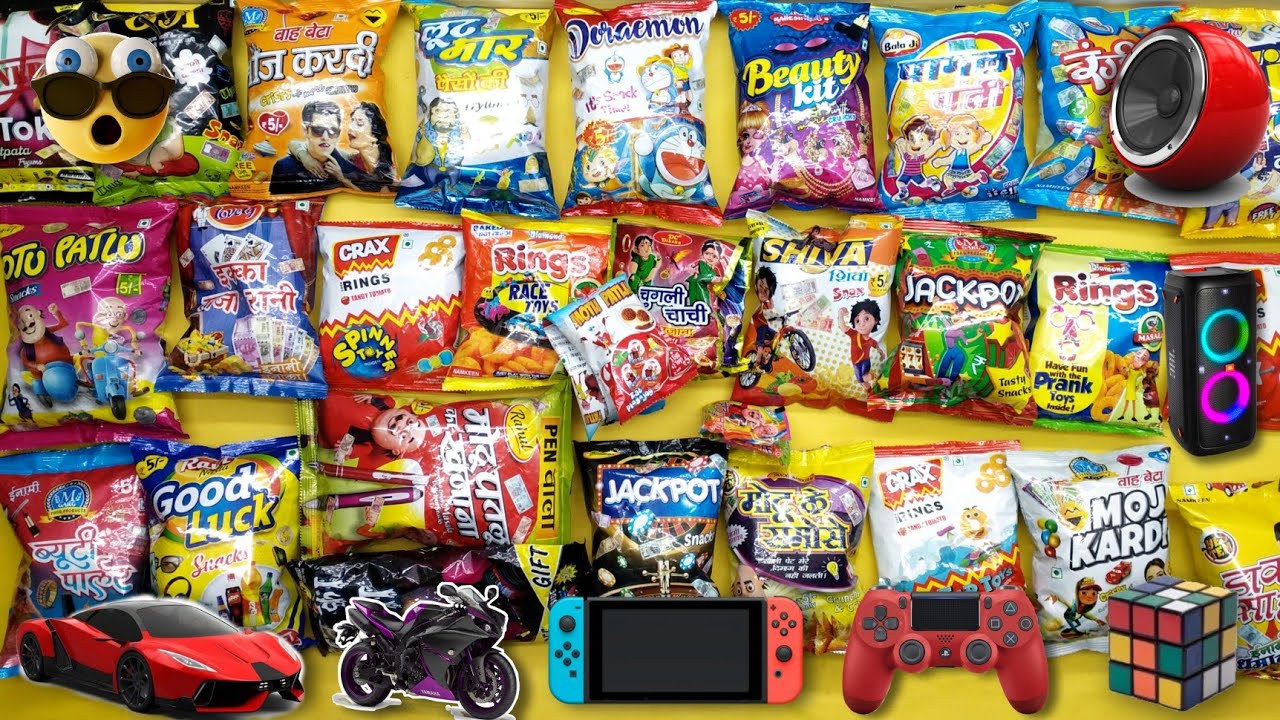 Latest Big Collection Of Snacks With Free Gifts Inside Unboxing And Review