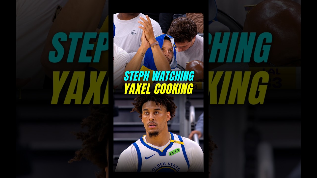 Steph watching Yaxel COOK the Lakers😤