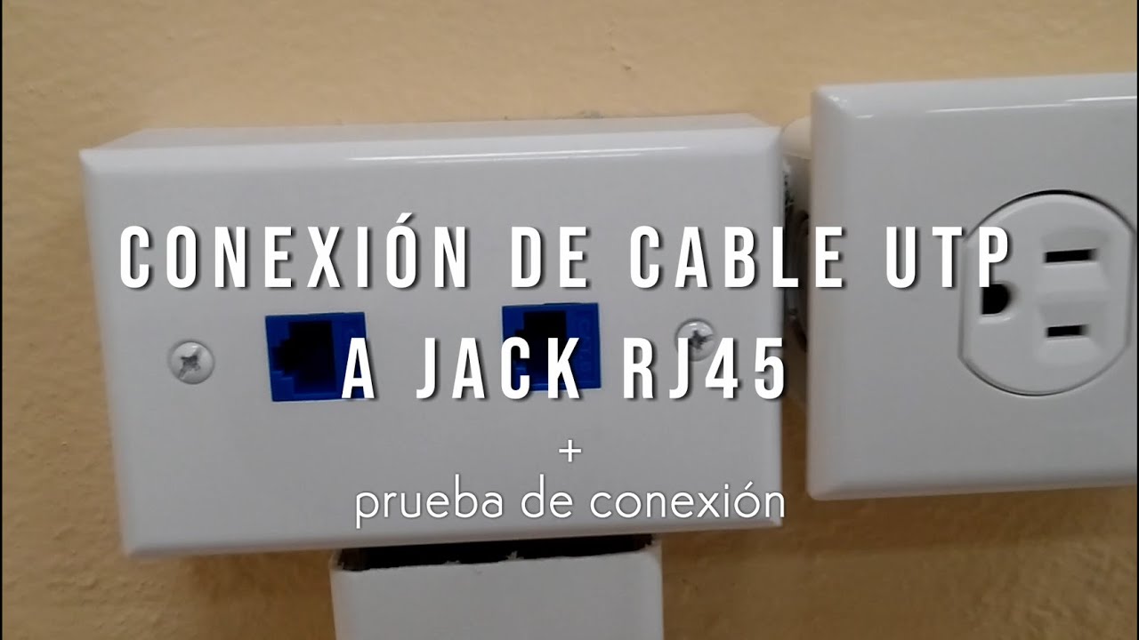 Conexión de Cable UTP a Jack RJ45 3 Sencillos Pasos + Prueba de