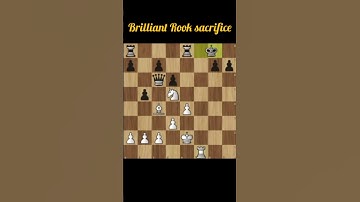 Brilliant Rook Sacrifice #chess #chessgame #chesscom #chesspuzzle #chesstactics #chessgame