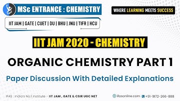 IIT JAM Organic Chemistry 2020 Solved Paper