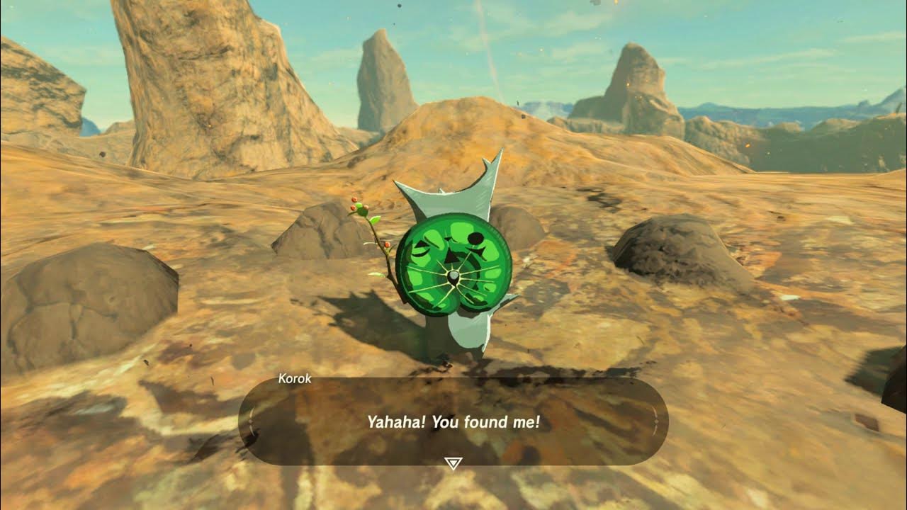 Korok seeds Goron Hot Springs Eldin Tower 28 Zelda BOTW YouTube