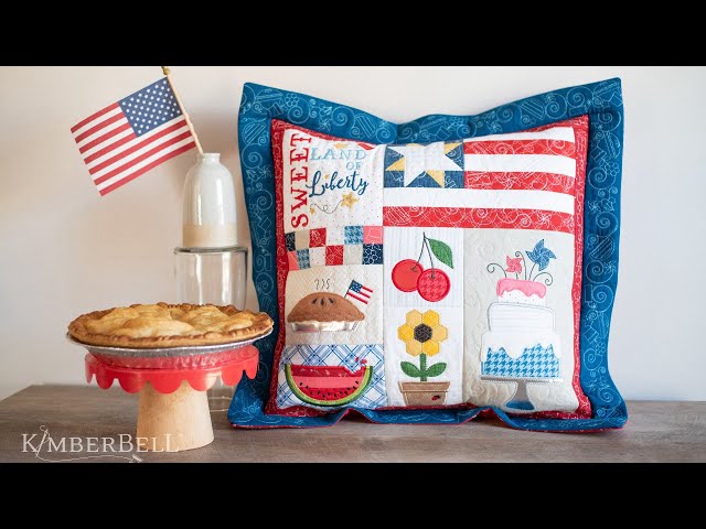 KIMBERBELL SWEET LAND OF LIBERTY PILLOW