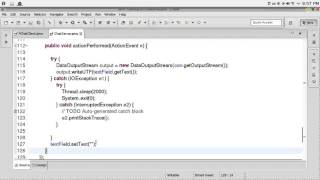 76 JAVA Swing GUI Chat Application