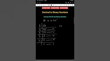 How to Convert Decimal to Binary Number #shorts #viral #youtubeshorts