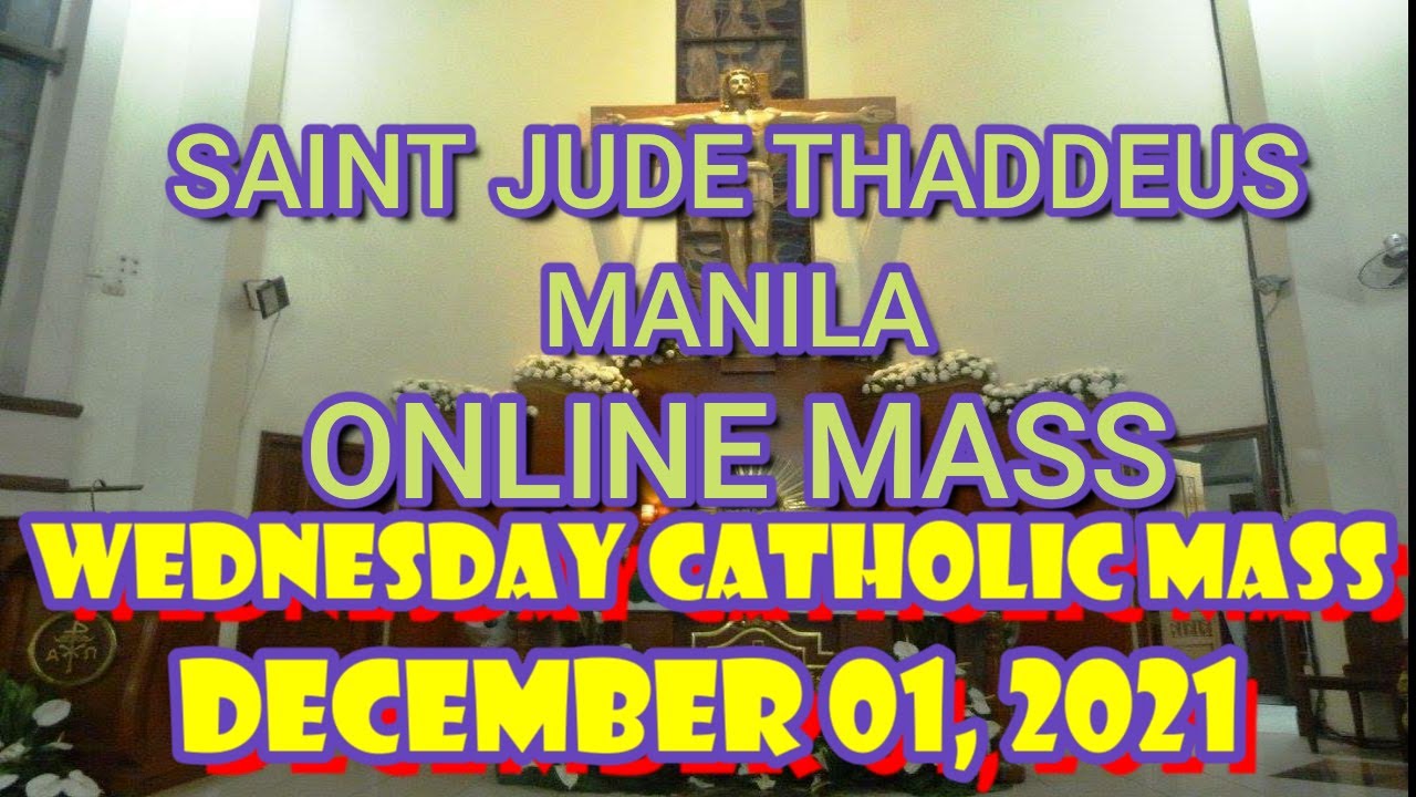 ST. JUDE THADDEUS Church Online LIVE Novena & Mass Today WEDNESDAY