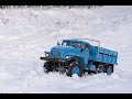 Ural 4320 (Cross RC UC6) - winter wood transport - all differentials unlocked 4