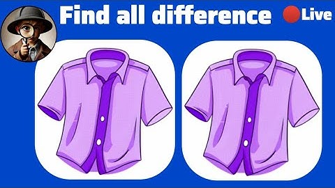 🔴LIVE - Spot All Differences Before Time Runs Out! 3 Hidden Differences – Can You Find Them All?