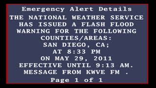 EAS Mock: Flash Flood Emergency