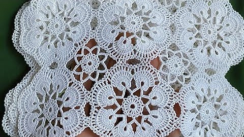 Tutorial Crochet Pattern |  Crochet Doily Pattern 🧶 Lace Crochet Motif